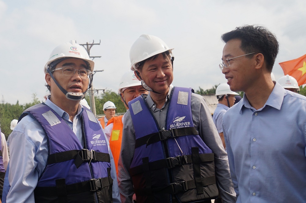 Bí thư Nguyễn Thiện Nhân thị sát dự án chống ngập 10.000 tỷ