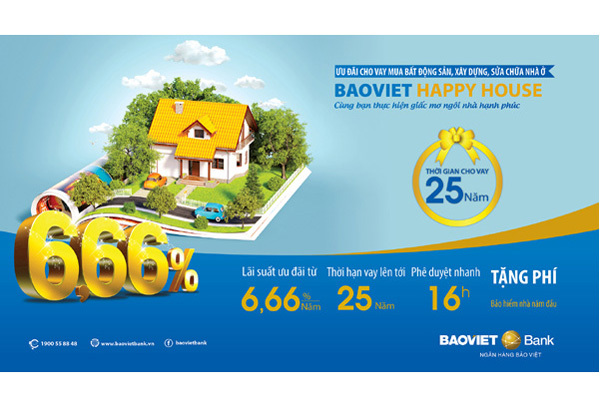 Sở hữu ngôi nhà mơ ước cùng BaoViet Happy House