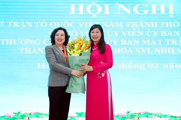 Hà Nội có nữ Chủ tịch Ủy ban Mặt trận Tổ quốc
