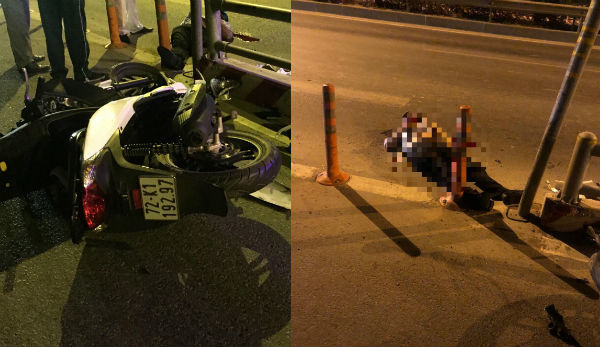 Lại xảy ra thảm nạn, người đi xe máy đâm dải phân cách cao tốc tử vong