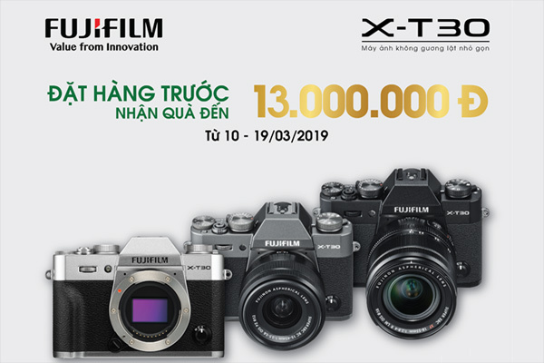 Máy ảnh không gương lật Fujifilm X-T30 đã có thể đặt trước tại VN