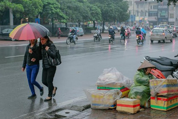 Dự báo thời tiết 18/3: Hà Nội mưa phùn rả rích