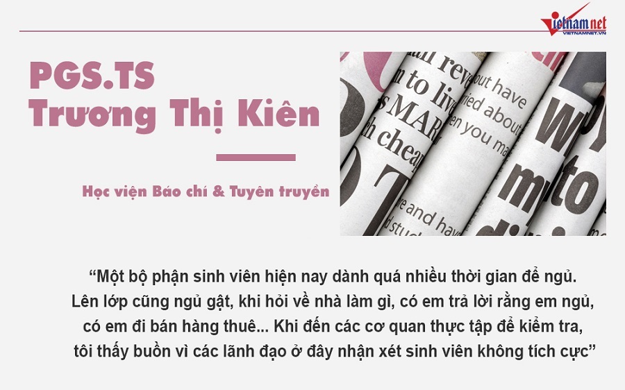 “Tôi thấy sinh viên ngày nay dành quá nhiều thời gian để ngủ”