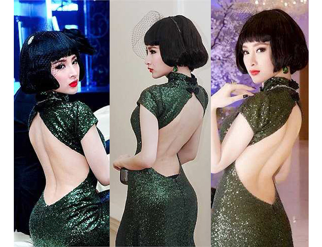 Nhã Phương, Bảo Anh mặc váy khá nhạy cảm, dùng nội y là