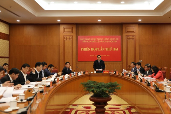 Phiên họp thứ hai Tiểu ban Điều lệ Đảng Đại hội 13
