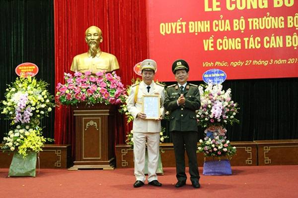 Vĩnh Phúc có Giám đốc Công an mới
