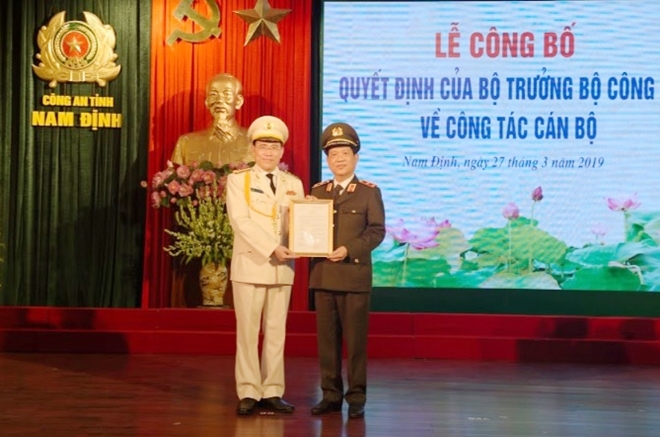 Bổ nhiệm Giám đốc Công an tỉnh Nam Định