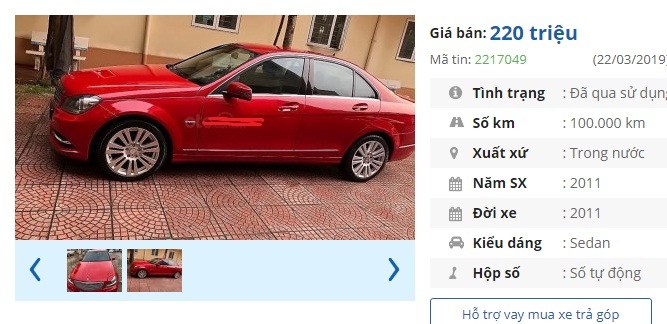 Loạt Mercedes hạng sang đang rao bán 'rẻ như bèo' chỉ hơn 200 triệu đồng