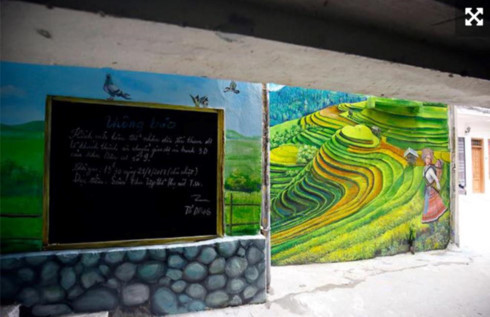 Murals change life in Hanoi's residential areas