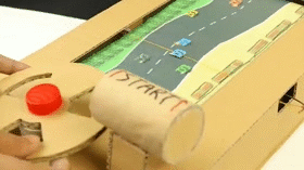 Mô hình đua xe điện tử bằng bìa giấy