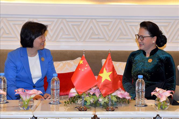 Chủ tịch Quốc hội tiếp Phó Ủy viên trưởng Nhân đại Trung Quốc