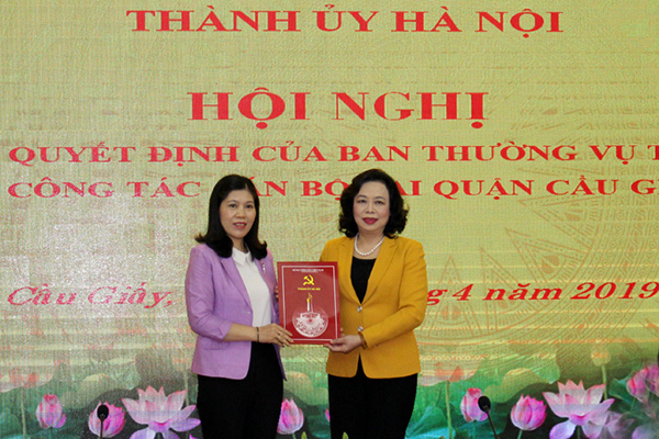 Hà Nội: Quận Cầu Giấy có nữ Bí thư 7x