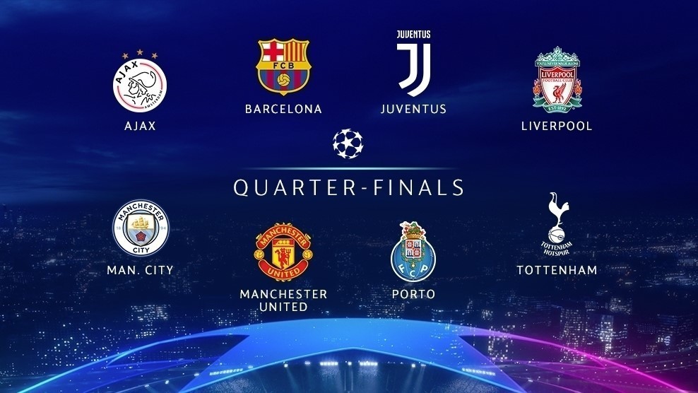 Lịch thi đấu tứ kết lượt đi Champions League 2018/19