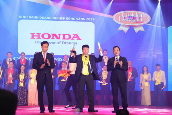 Honda Việt Nam nhận giải Rồng Vàng