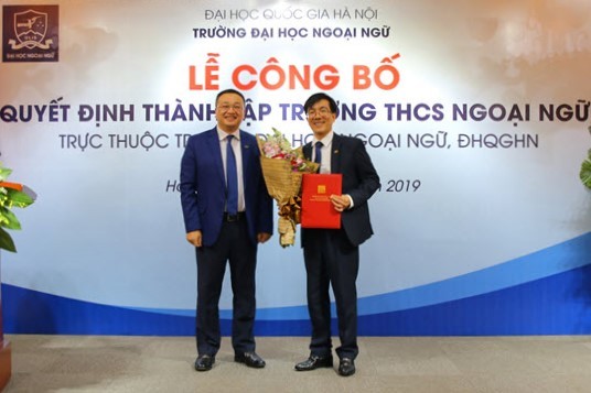 Có thêm Trường THCS Ngoại ngữ thuộc ĐH Quốc gia Hà Nội