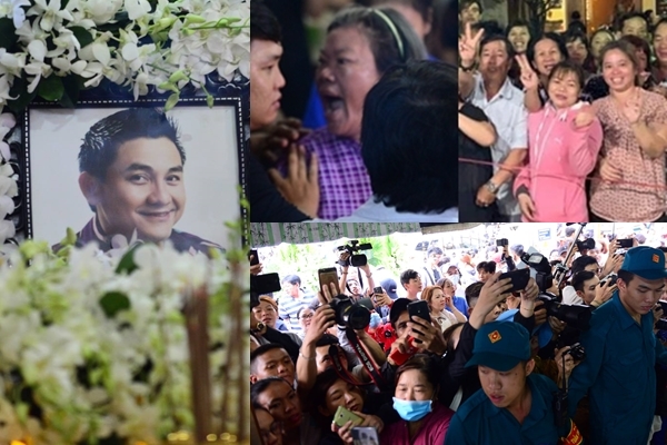 Người dân cười đùa, livestream, chen lấn phản cảm trong tang lễ Anh Vũ