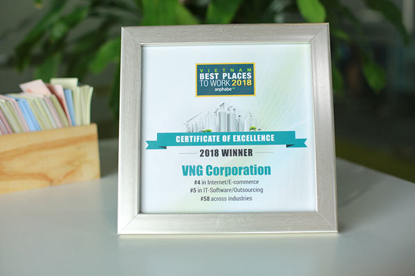 VNG vào Top 100 nơi làm việc tốt nhất Việt Nam