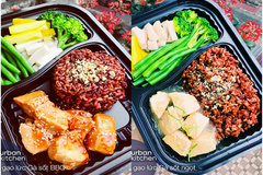 Hộp cơm trưa ngũ sắc, mẹo giảm cân của chị em Hà Thành