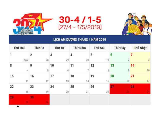 Tiền thưởng dịp 30/4, 1/5 năm nay như thế nào?