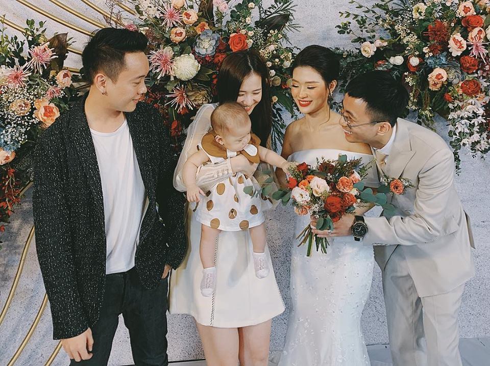Tóc Tiên, Hoàng Touliver dự tiệc cưới rapper Rhymastic