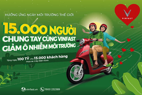 VinFast tặng 100 tỷ đồng cho khách mua xe máy điện Klara