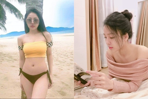 Nhan sắc nóng bỏng của hot girl Trâm Anh