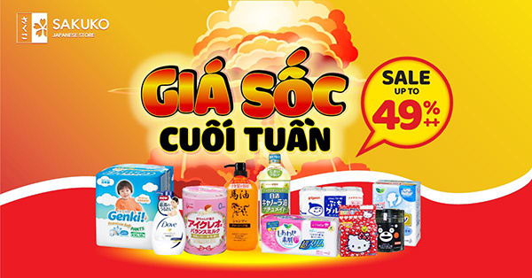 Giá sốc cuối tuần tại Sakuko Japanese Store