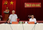 Hình ảnh Tổng bí thư, Chủ tịch nước làm việc tại Kiên Giang