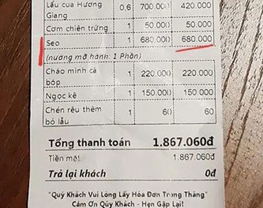 Ồn ào chặt chém: 1 đĩa sò điệp 680 ngàn