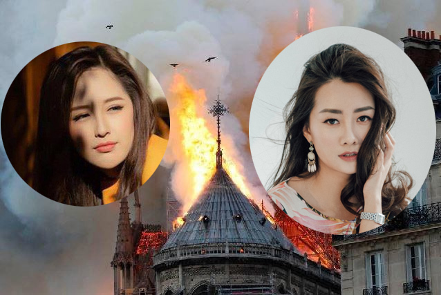 Sao Việt xót xa cầu nguyện khi Nhà thờ Đức Bà Paris bốc cháy nghi ngút