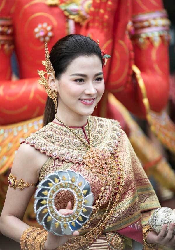 Trang phục Thái Lan nam màu hồng đậm - Hoài Giang shop