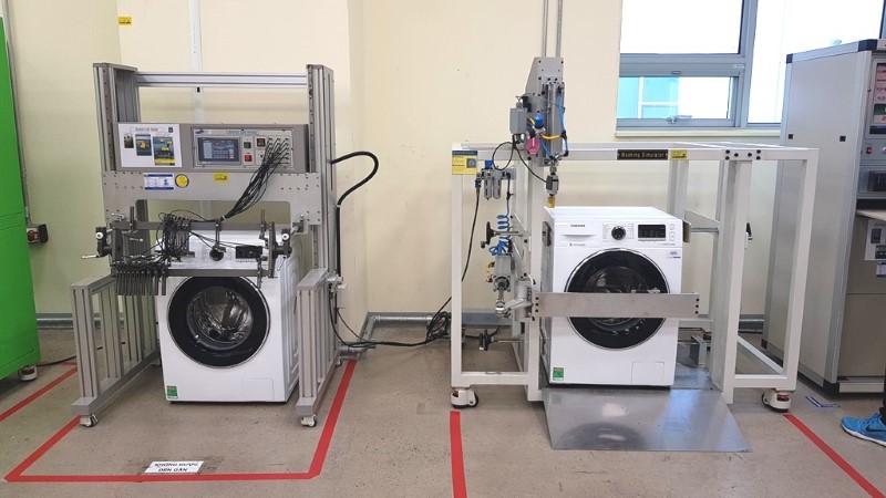 Máy giặt Samsung phải trải qua 150 thử nghiệm trước khi xuất xưởng