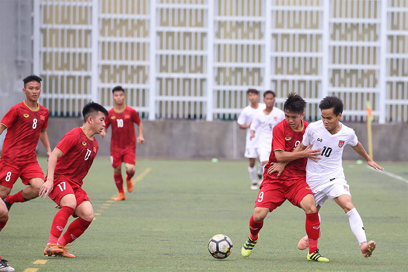 Bị Myanmar chia điểm, U18 Việt Nam vẫn dẫn đầu cúp Tứ hùng
