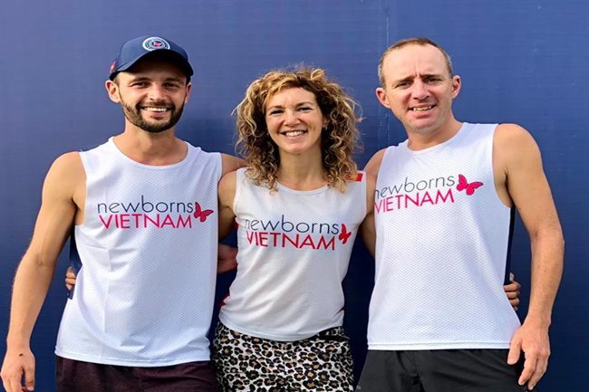Three expat runners to join 300-kilometer relay to help Vietnamese newborns