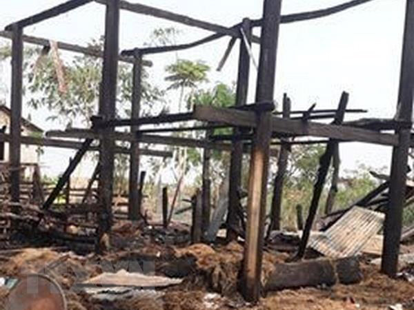 A stilt house fire killed a three-year-old girl in Gia Lai