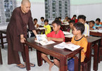 Free class for poor students at Long Cat Pagoda