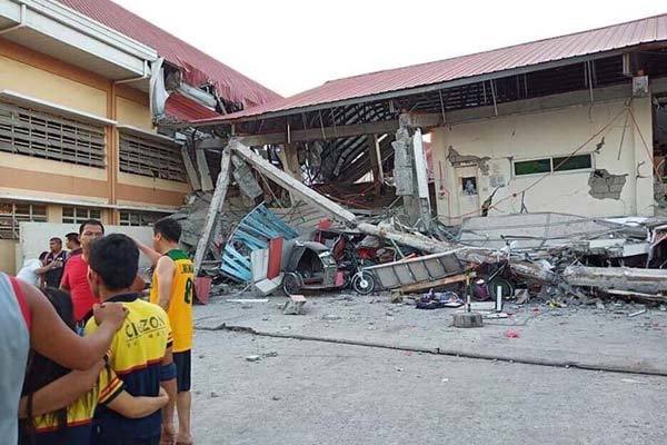 Động đất mạnh tấn công Philippines, 5 người thiệt mạng