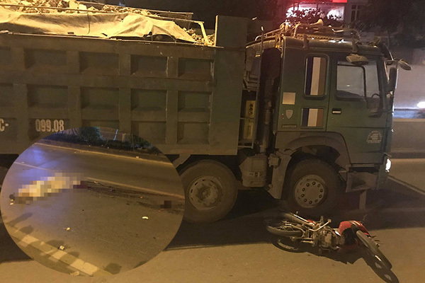 Xe tải đâm xe máy trong hầm Kim Liên, người đàn ông chết thảm