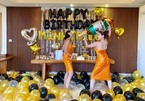 Kỳ Duyên mặc đồ đôi, kỳ công tổ chức sinh nhật cho Minh Triệu tại Bali