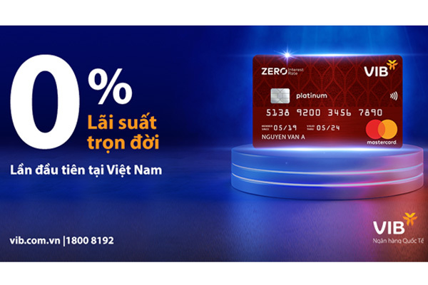 Lần đầu tiên tại Việt Nam, thẻ tín dụng miễn lãi trọn đời
