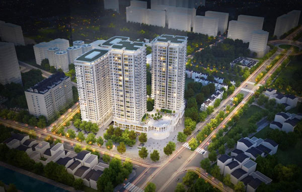 CT2 Iris Garden cất nóc sớm 45 ngày