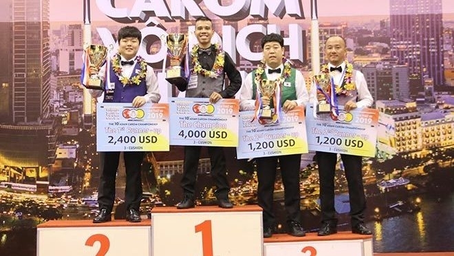 Vietnam’s top cueist beats world prodigy to claim Asian three-cushion carom title