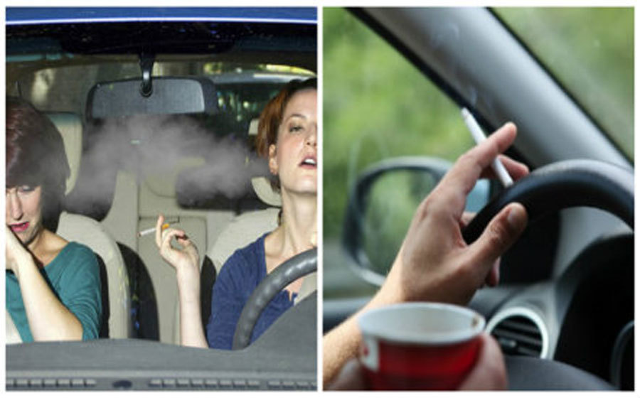 Tai hại khi hút thuốc trong ô tô, dù mở cửa