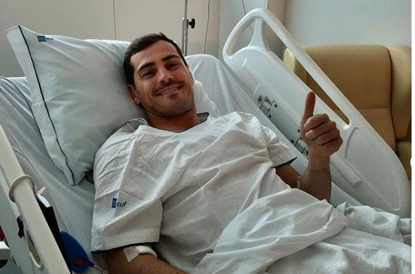 Thủ môn Iker Casillas lên cơn đau tim, phải nhập viện gấp