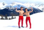 Giang brothers challenge cold weather with balancing act