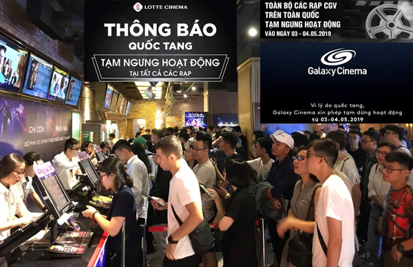Toàn bộ hệ thống rạp chiếu phim khắp Việt Nam đồng loạt đóng cửa