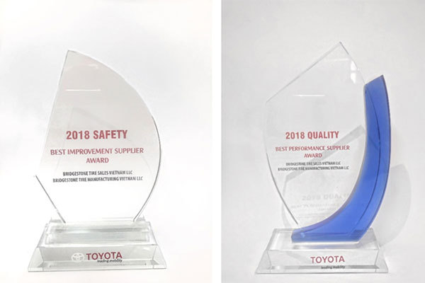Bridgestone VN nhận hai giải thưởng từ Toyota VN