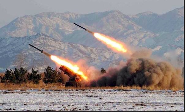 Triều Tiên vừa phóng một loạt tên lửa