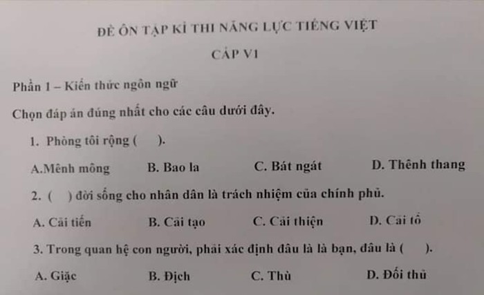 Đề thi Tiếng Việt dành cho người Nhật khiến dân mạng 'ngả mũ' về độ khó