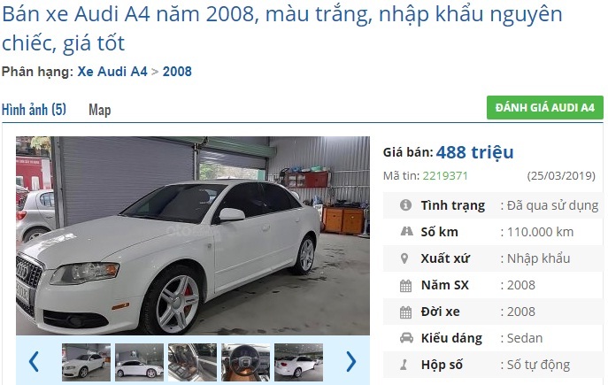 Những xế sang Audi đẹp long lanh giá chưa đến 500 triệu